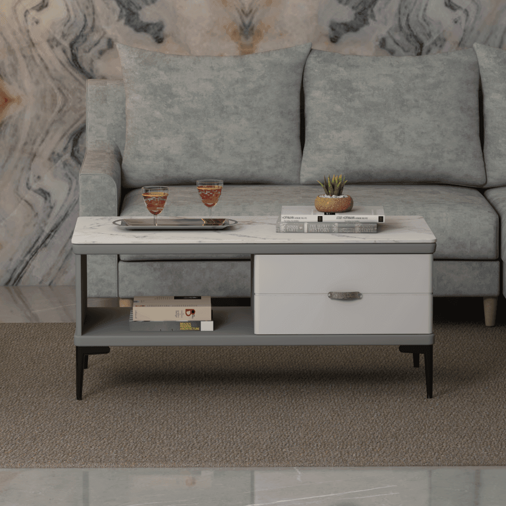 Darya Polished Sintered Stone Coffee Table Singapore