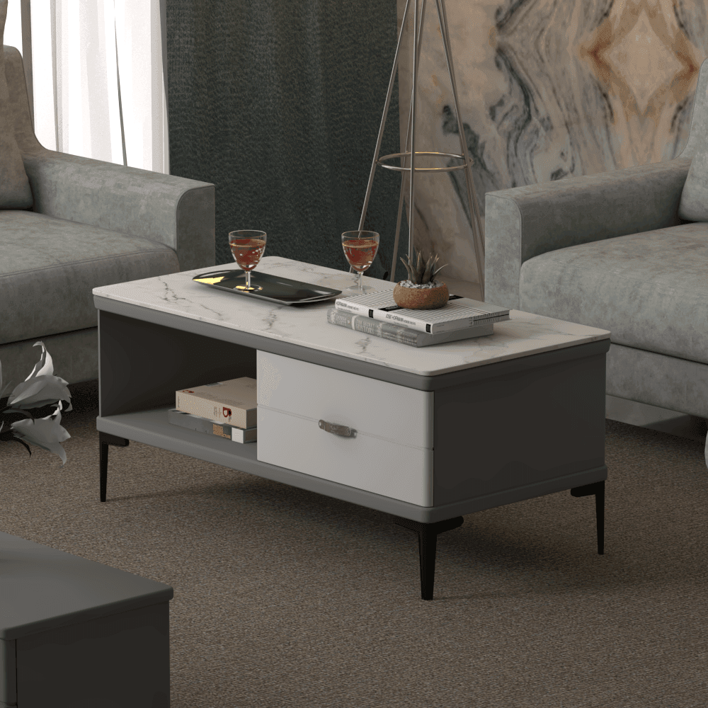 Darya Polished Sintered Stone Coffee Table Singapore