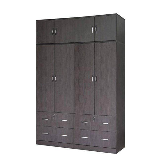 Dennie 5ft Walnut Open Door Wardrobe Singapore