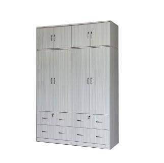 Dennie 5ft White Wash Open Door Wardrobe Singapore