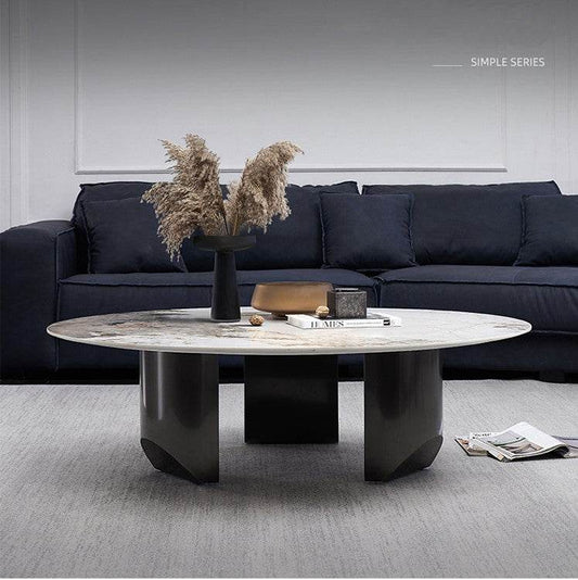 Despina Glossy Sintered Stone Coffee Table Singapore