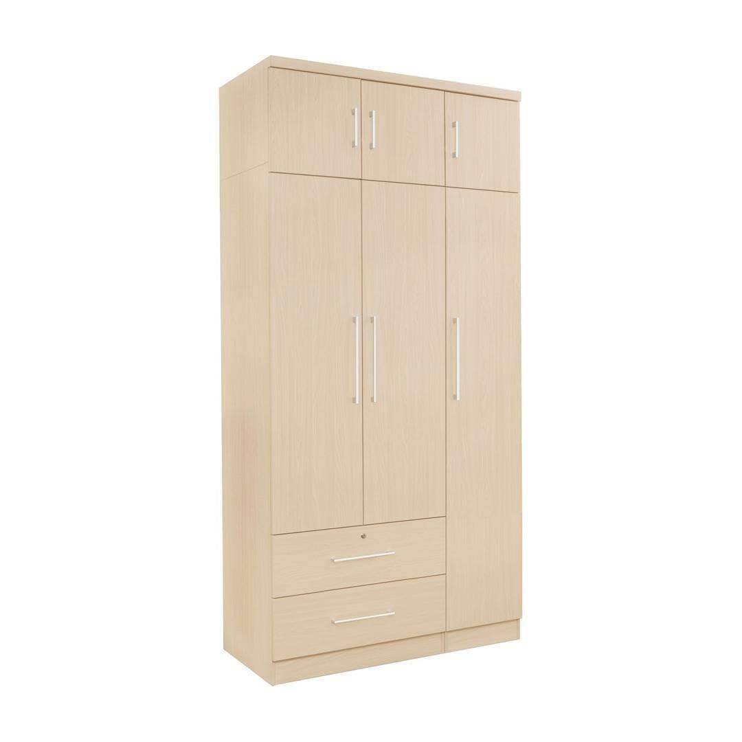 Deverac 3 Open Door Wardrobe with Drawers & Top Singapore