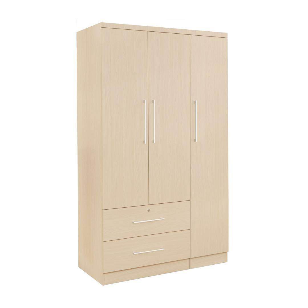 Deverac 3 Open Door Wardrobe with Drawers Singapore