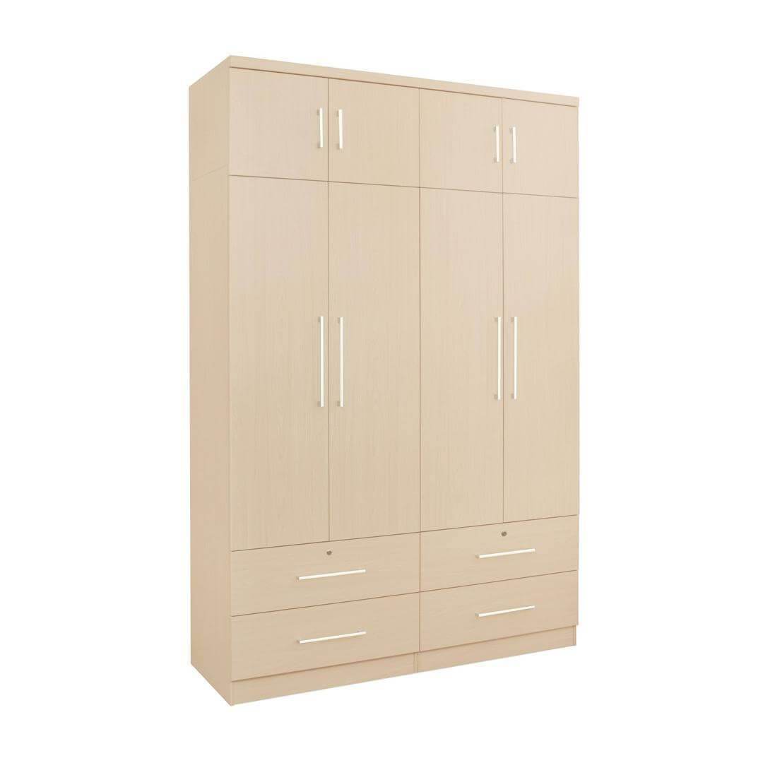 Deverac II 4 Open Door Wardrobe with Drawers & Top Singapore