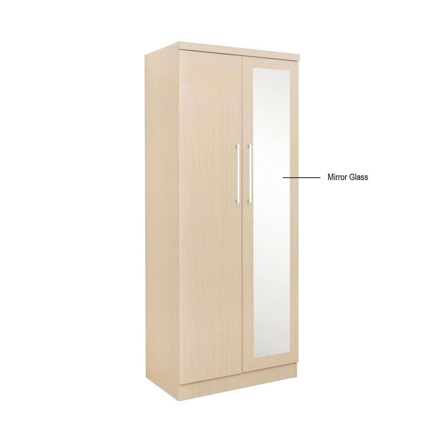 Devereau Mirror Open Door Wardrobe Singapore