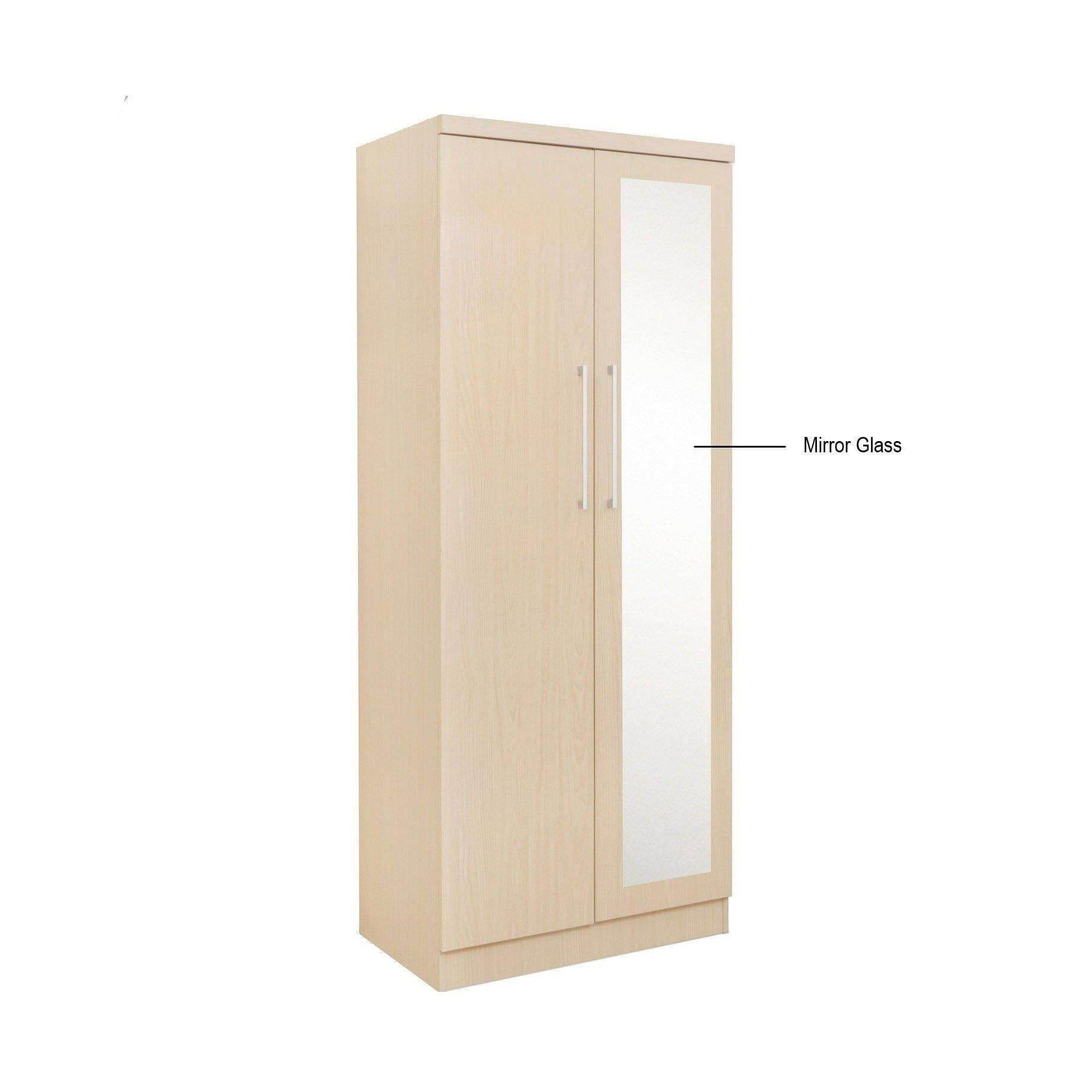 Deverel Mirror Open Door Wardrobe Singapore