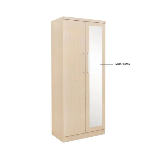 Deverel Mirror Open Door Wardrobe Singapore