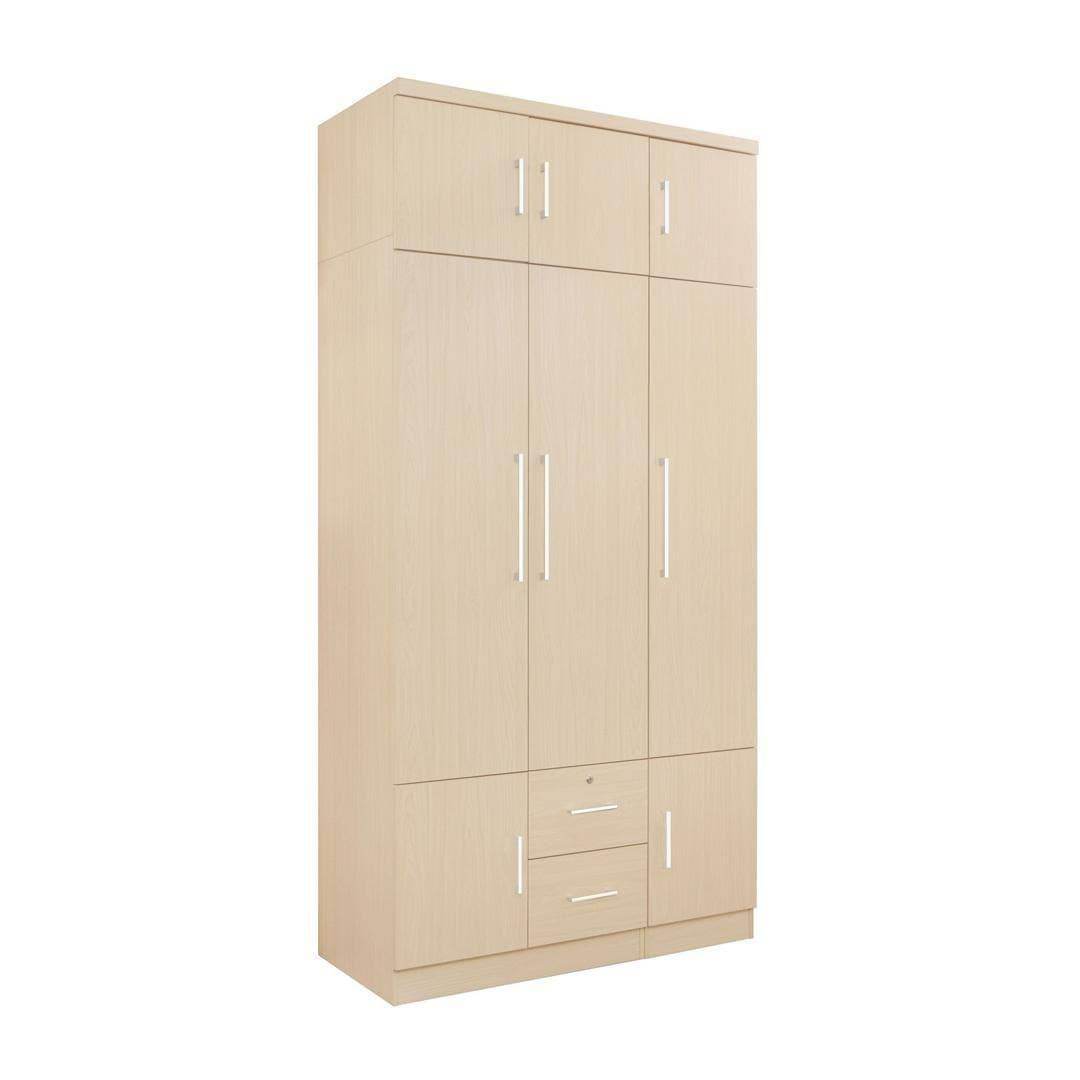 Deverell 3 Open Door Wardrobe with Drawers & Top Singapore