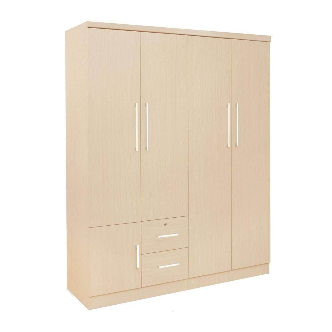 Deverell 4 Open Door Wardrobe w Drawers Singapore