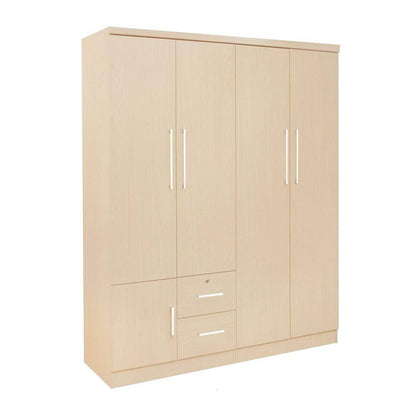 Deverell 4 Open Door Wardrobe w Drawers Singapore