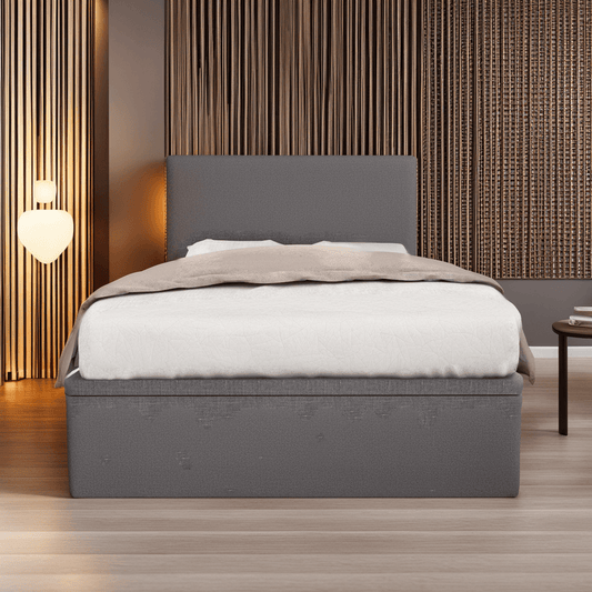 Devonne Grey Fabric Storage Bed (Water Repellent) Singapore