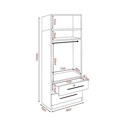 Durante Open door Wardrobe with Top Singapore