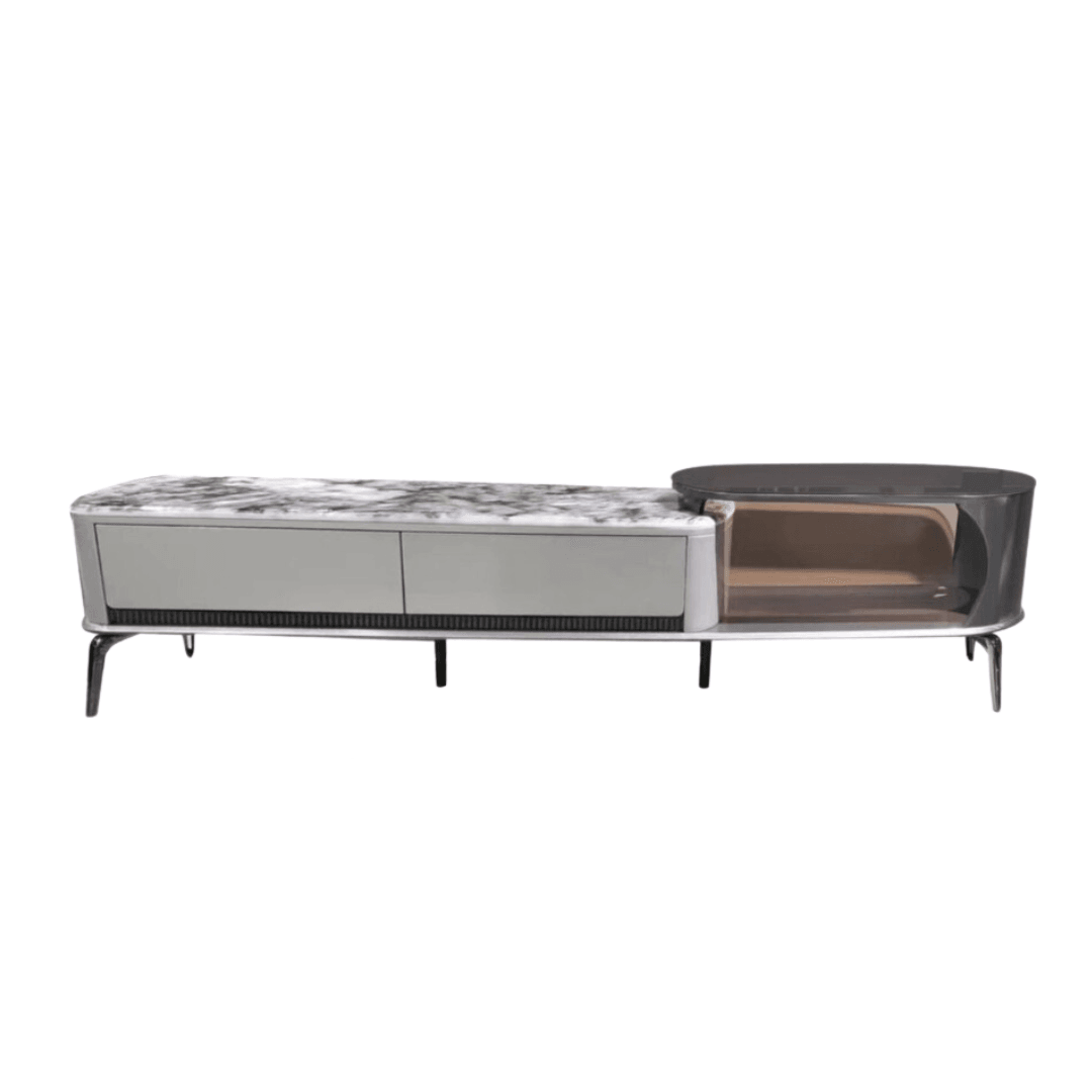 Dustin Glossy Sintered Stone TV Console Singapore