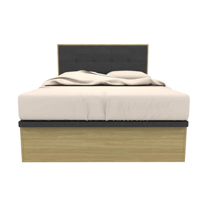 Eamon Queen Size Wooden Storage Bed + Solano Hybrid Foam Mattress Singapore