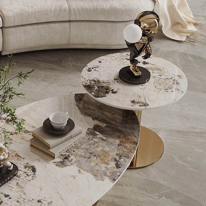 Elara Glossy Sintered Stone Nesting Coffee Table Singapore