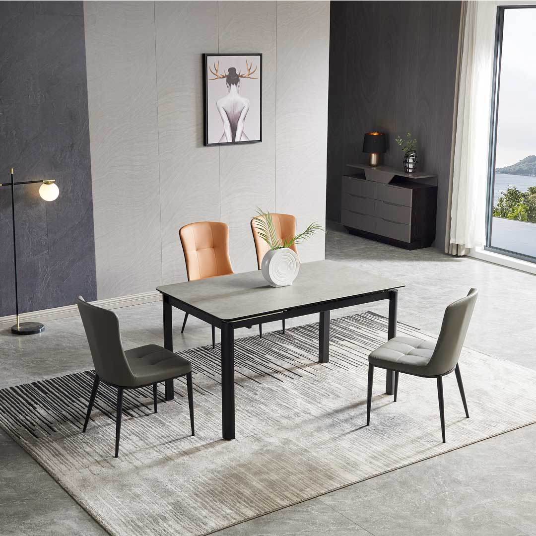 Eleanora Sintered Stone Extendable Dining Table (120cm/140cm/160cm) Singapore