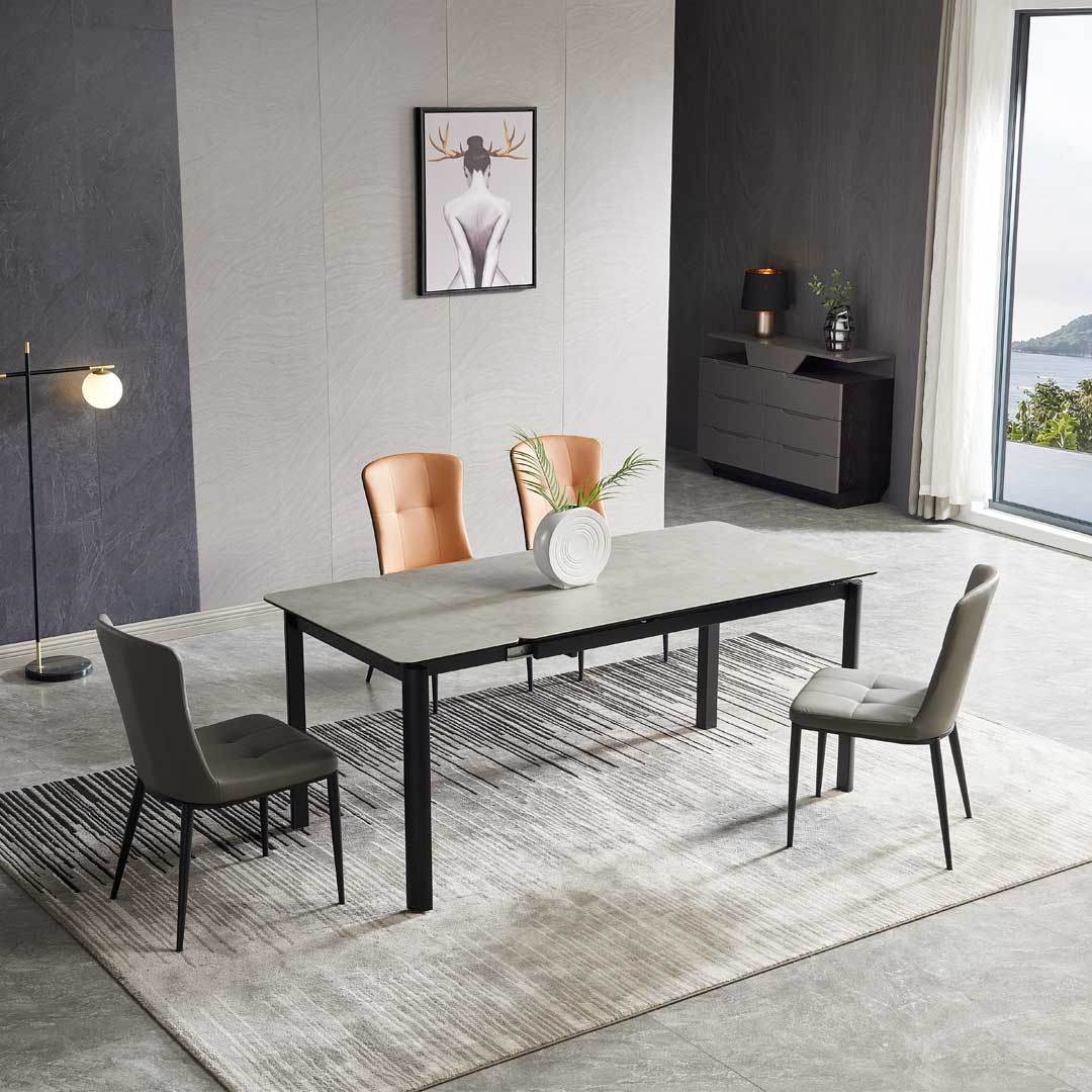 Eleanora Sintered Stone Extendable Dining Table (120cm/140cm/160cm) Singapore