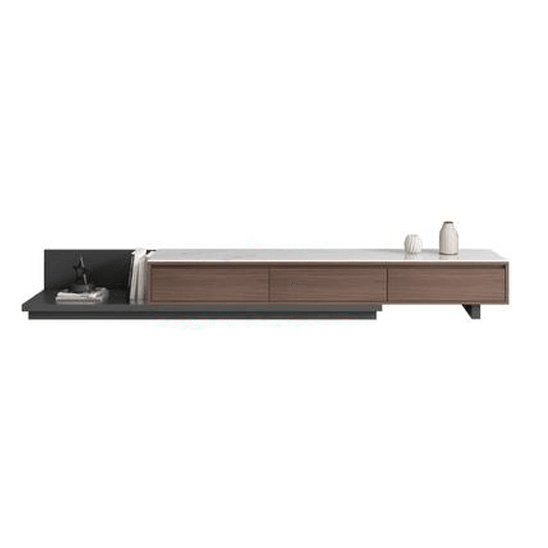 Elias Glossy Sintered Stone Extendable TV Console Singapore