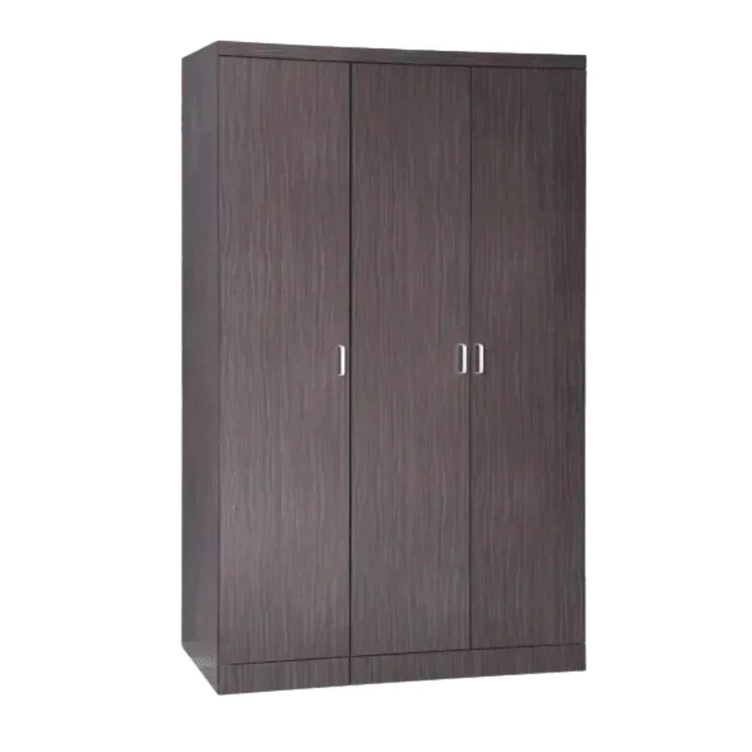 Eliose Walnut Open 3 Door Wardrobe Singapore