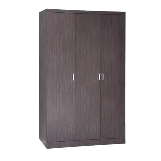 Eliose Walnut Open 3 Door Wardrobe Singapore