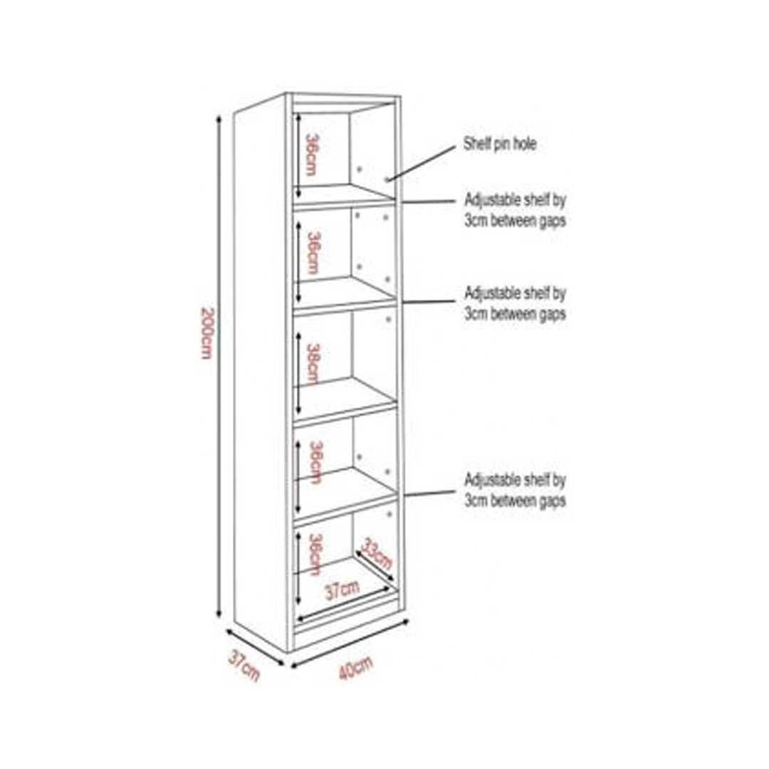 Elizabeth 1 Door Display Unit / Bookshelf Singapore