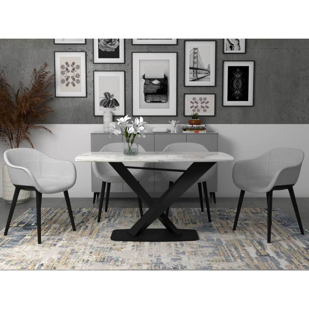 Ercole Sintered Stone Dining Table (140cm/160cm/180cm) Singapore