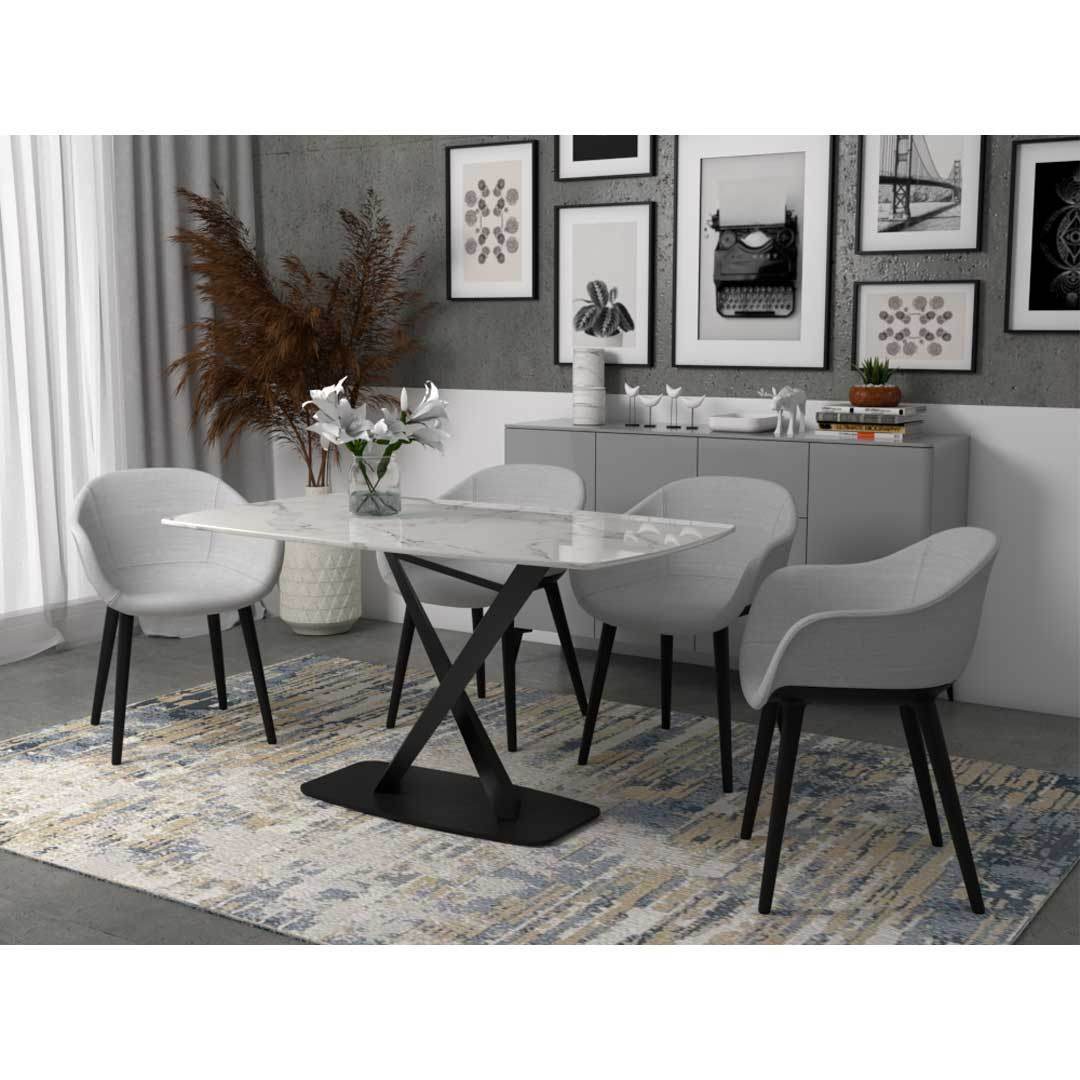 Ercole Sintered Stone Dining Table (140cm/160cm/180cm) Singapore