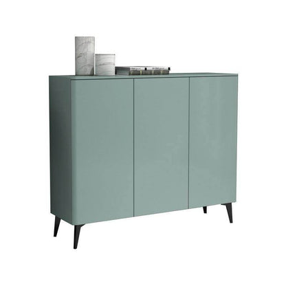 Evanth I Green 3 Door Shoe Cabinet Singapore