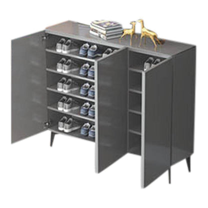 Evanth I Grey 3 Door Shoe Cabinet Singapore