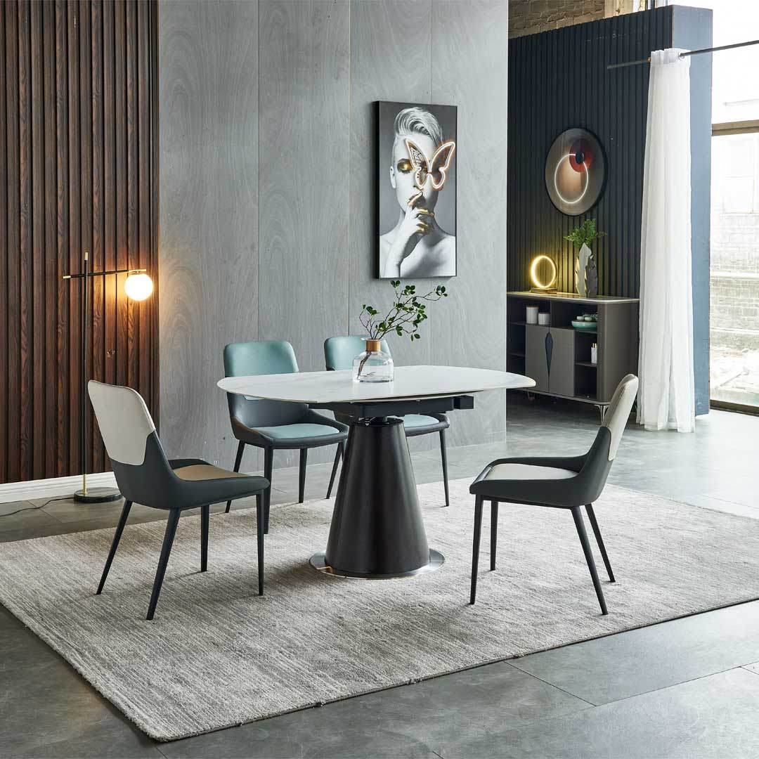 Frederica Sintered Stone Extendable Dining Table (135cm/140cm/150cm) Singapore