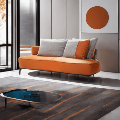 Galileo Genuine Leather Loveseat Sofa by Chattel Singapore