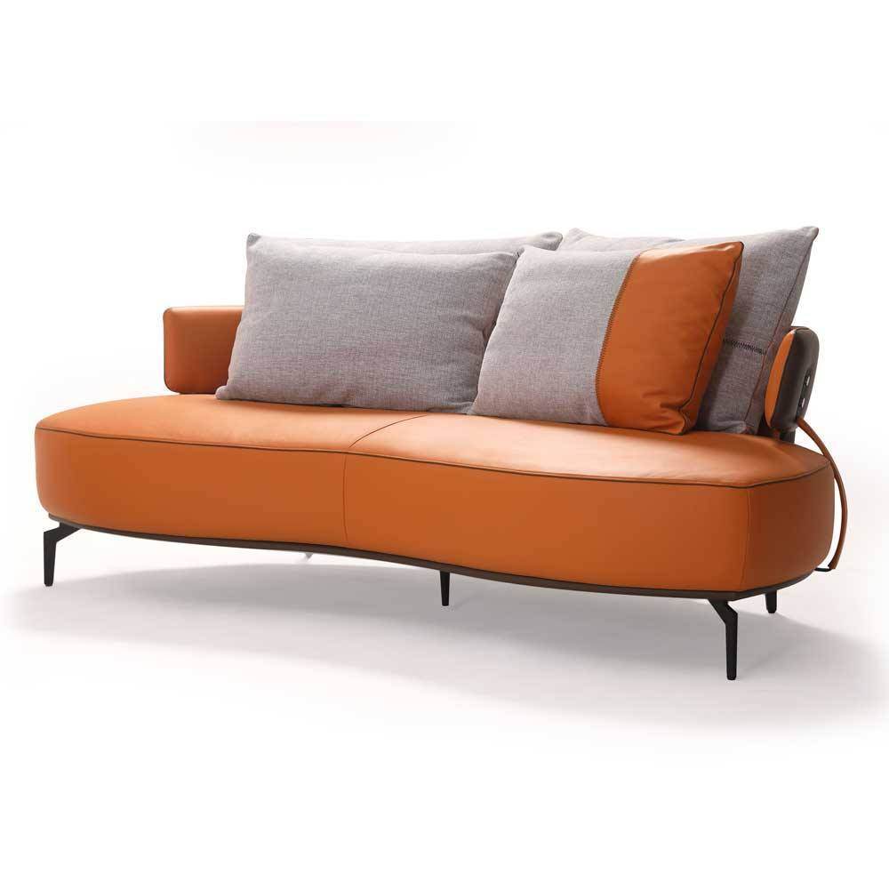 Galileo Genuine Leather Loveseat Sofa by Chattel Singapore