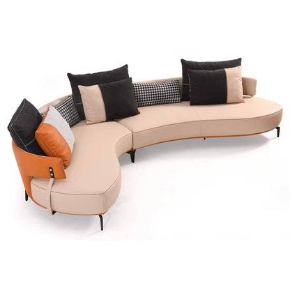 Galileo Sectional Genuine Leather Sofa by Chattel Singapore