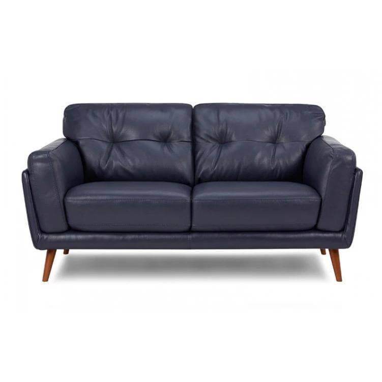 Gerry Blue Faux Leather Sofa Singapore