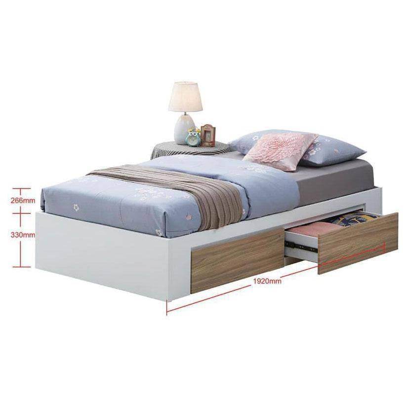 Hegel Wooden Drawer Bed Singapore