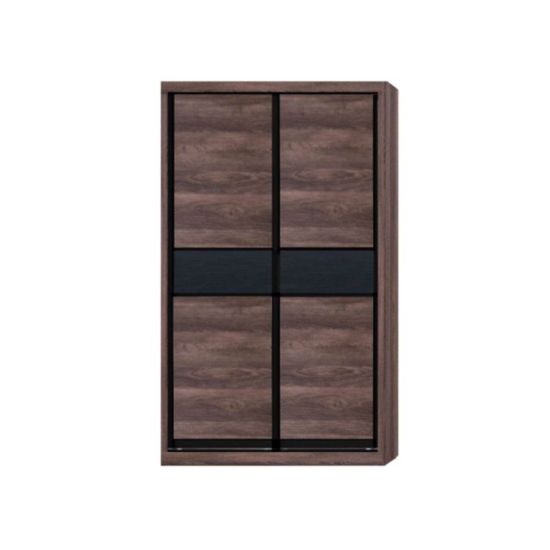 Helene Modular Wardrobe (Dark Oak with Black Glass) Singapore