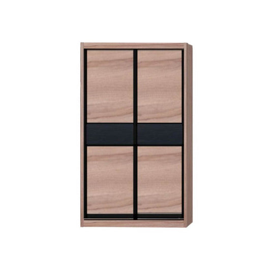 Helene Modular Wardrobe (Light Oak with Black Glass) Singapore