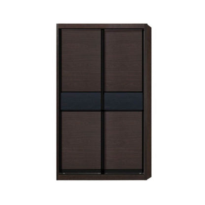 Helene Modular Wardrobe (Walnut with Black Glass) Singapore