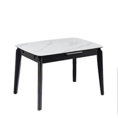 Hoku Glossy Sintered Stone Extendable Dining Table Singapore