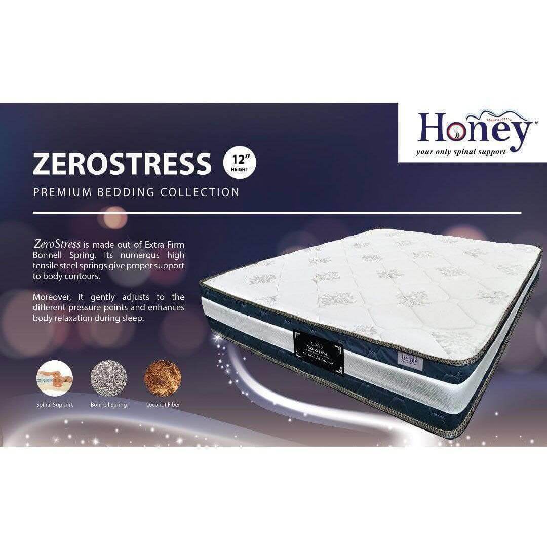 Honey Zerostress Coconut Fibre 12" Spring Mattress Singapore