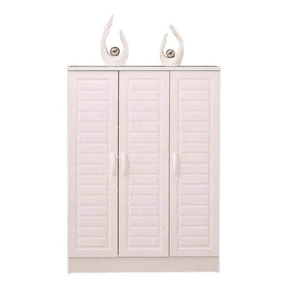 Iota White 3 Door Shoe Cabinet Singapore