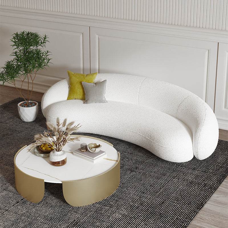 Iris Boucle Fabric Sofa in Cream Singapore