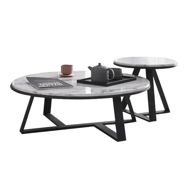 Kori Glossy Sintered Stone Nesting Coffee Table Singapore