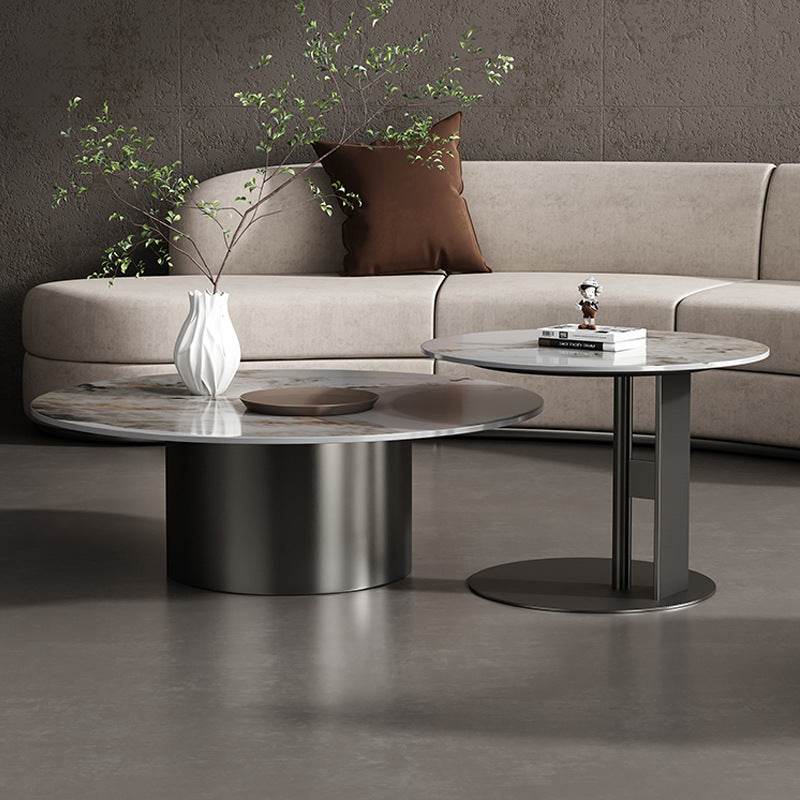 Larissa Glossy Sintered Stone Nesting Coffee Table Singapore