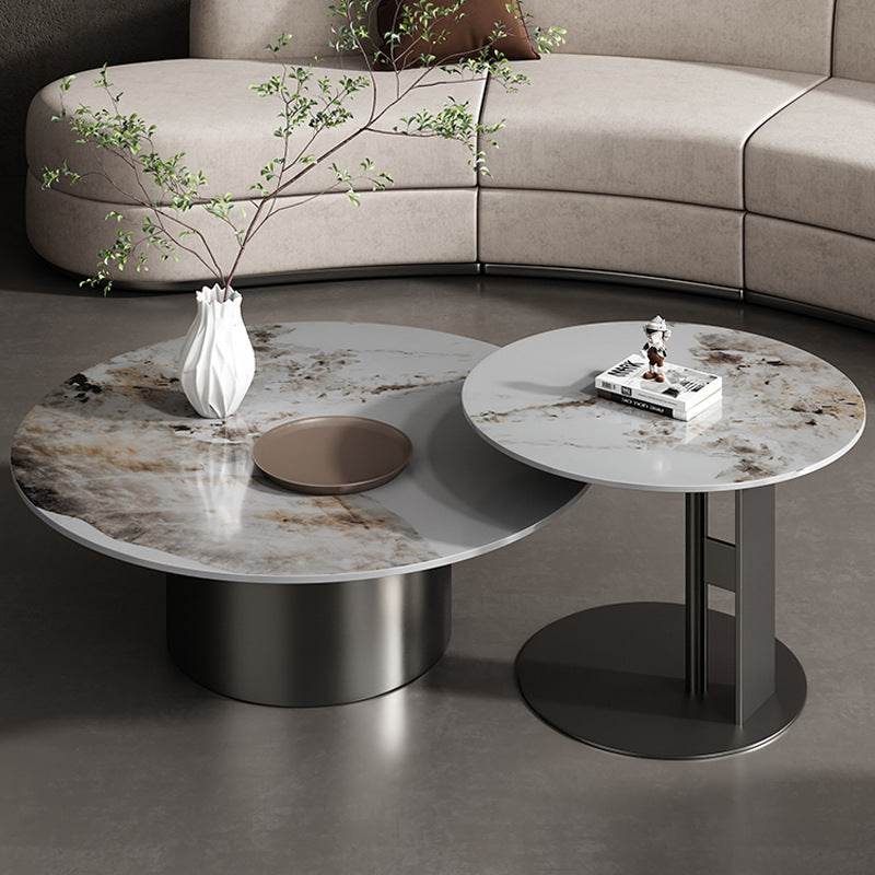 Larissa Glossy Sintered Stone Nesting Coffee Table Singapore