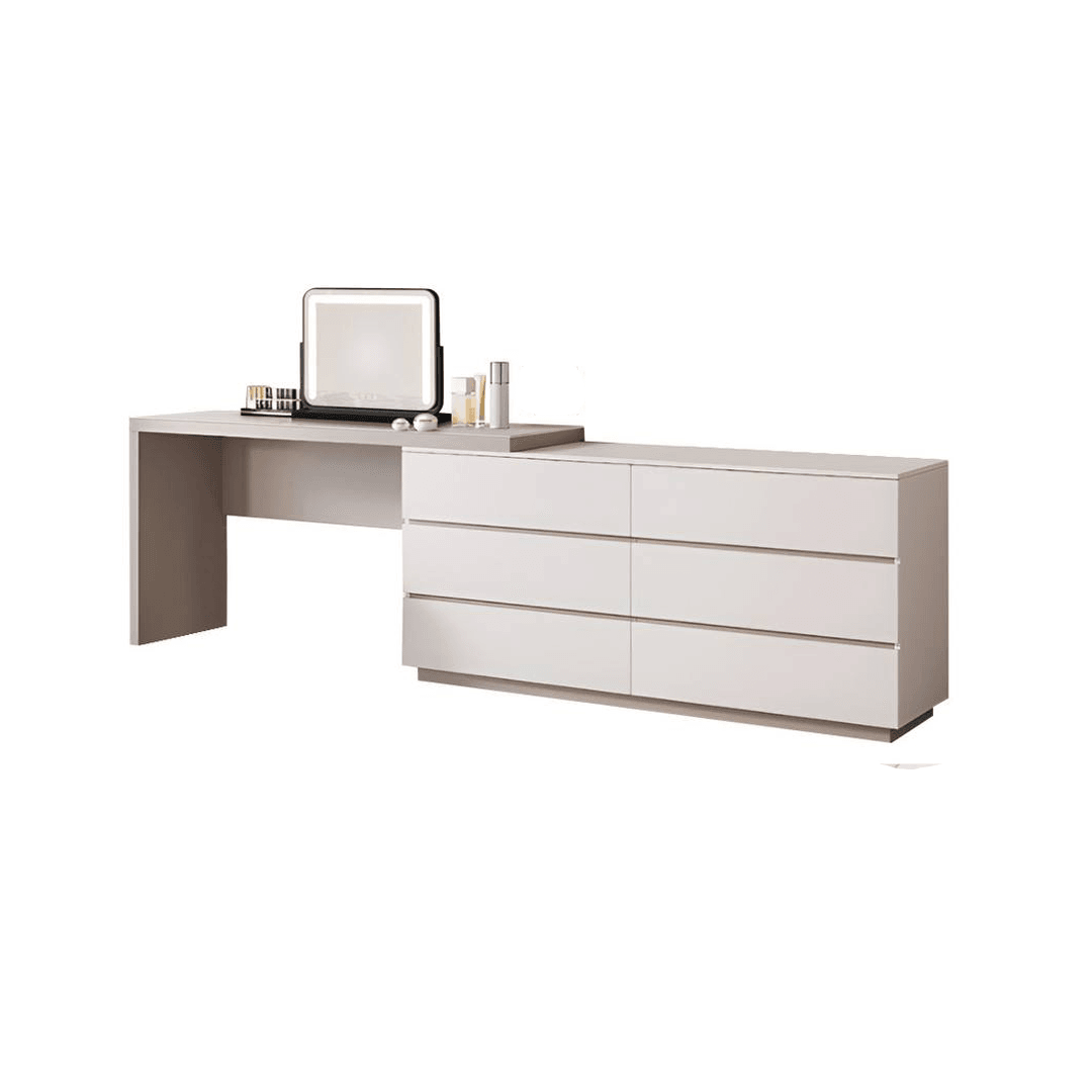 Labour Glossy Sintered Stone Extendable Dressing Table