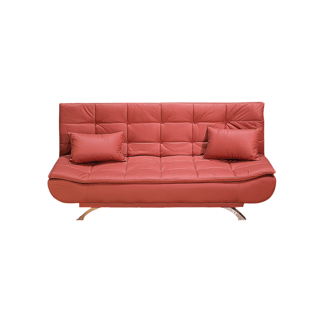 Leia Leathaire Sofa Bed in Orange Singapore