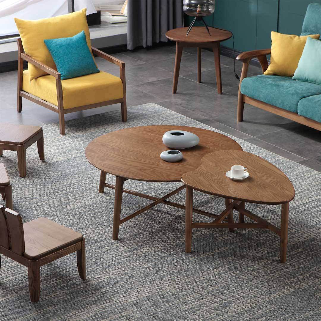 Lennox Ash Wood Coffee Table Singapore