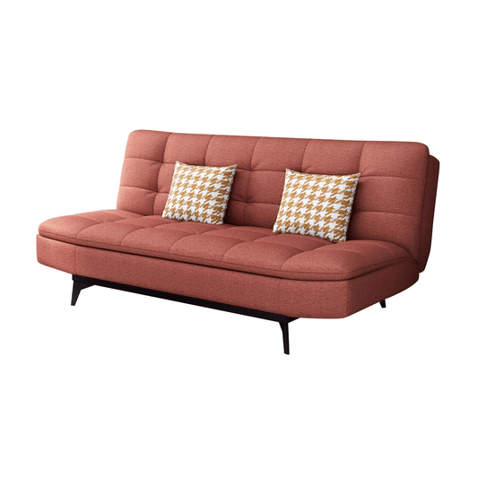 Lisette Leathaire Sofa Bed in Orange Singapore