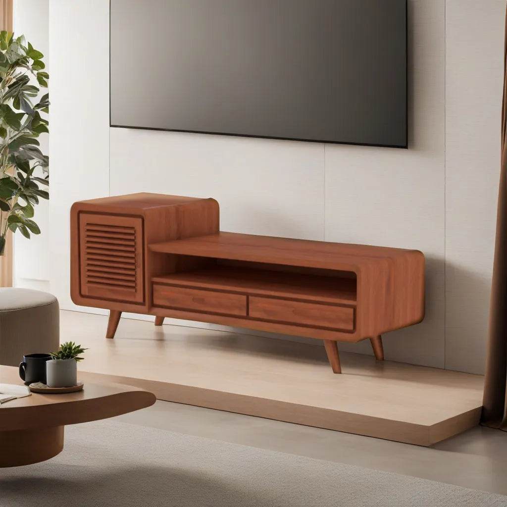 Lushen Teak Wood Tv Console Singapore